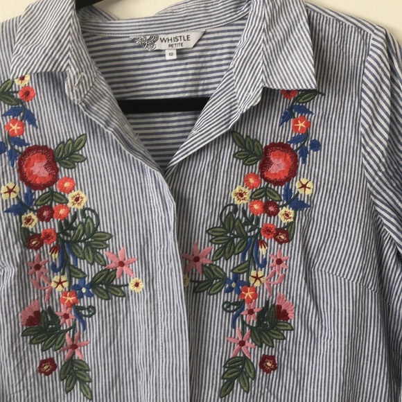 Embroidered Button Up - Picture 3 of 5